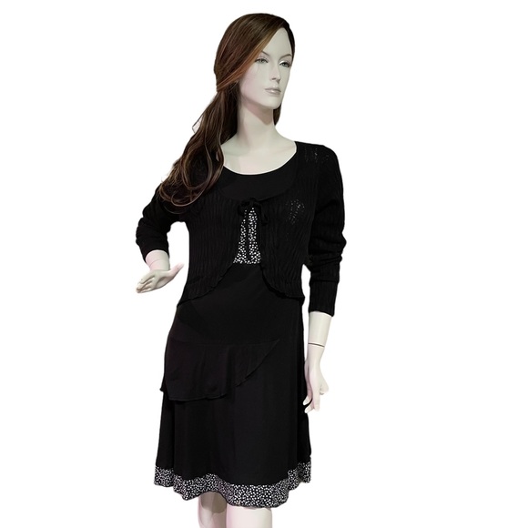 MALOKA BLACK MIDI DRESS Bolero Influence Size M - Picture 14 of 14